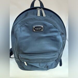 Michael Kors Blue Nylon Backpack